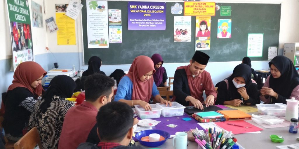 Kelas aktif di SMK YADIKA CIREBON dengan siswa belajar.